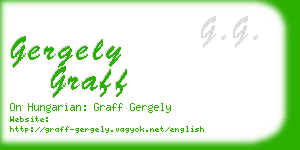 gergely graff business card